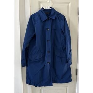 Uniqlo Royal Blue Trench Rain Coat Removable Quilted Liner Large